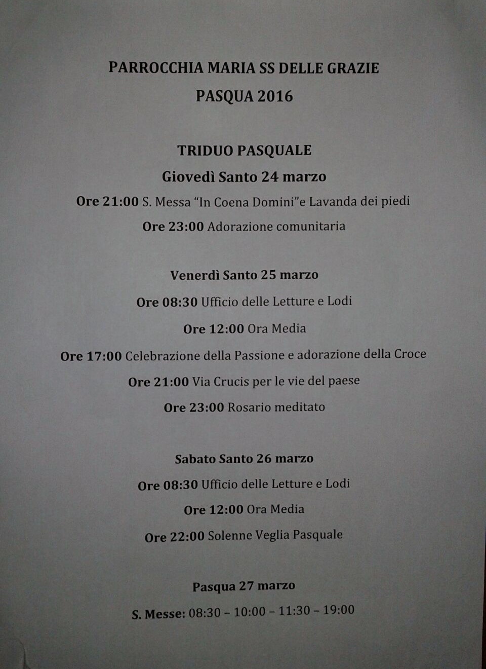 Pasqua 2016